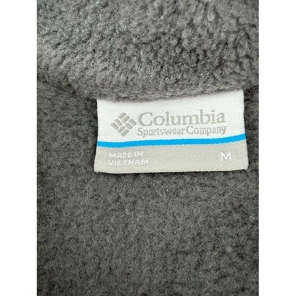 Columbia Benton Springs Fleece Pullover Grey Pink Snap Mock Neck Womens Medium - Picture 4 of 7